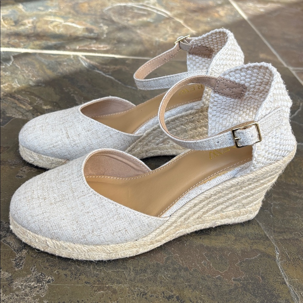 J. Crew Factory Ankle-Strap Espadrille Wedge - Picture 5 of 11